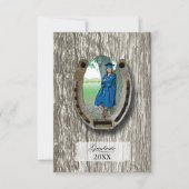 Rustic Western Graduation Party invitation RSVP Kaartje (Voorkant)