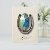 Rustic Western Graduation Party  Kaart (Staand voorkant)