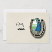 Rustic Western Hi-School Graduation Announcement Kaart (Voorkant)