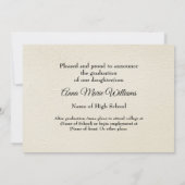 Rustic Western Hi-School Graduation Announcement Kaart (Achterkant)