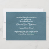 Rustic Western Hi-School Graduation Announcement  Kaart (Achterkant)