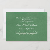 Rustic Western Hi-School Graduation Announcement  Kaart (Achterkant)