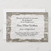 Rustic Western Hi-School Graduation Announcement  Kaart (Achterkant)