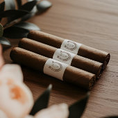 Rustic Western Horseshoe Monogram Cigar Bands Etiket