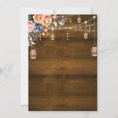 Rustic Western Nothing Fancy Just Love Wedding Kaart (Achterkant)