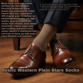 Rustic Western Plain Stars Sokken