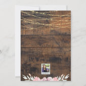 Rustic Western Quinceañera 15th Birthday Foto Kaart (Achterkant)