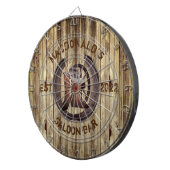 Rustic western saloon bar dart board dartbord (Voorkant Rechts)