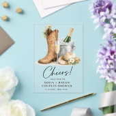 Rustic Western Wedding Invitation Acryl Uitnodigingen (Insitu (Huwelijk))