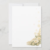 Rustic Western Wedding Invitation Kaart (Achterkant)