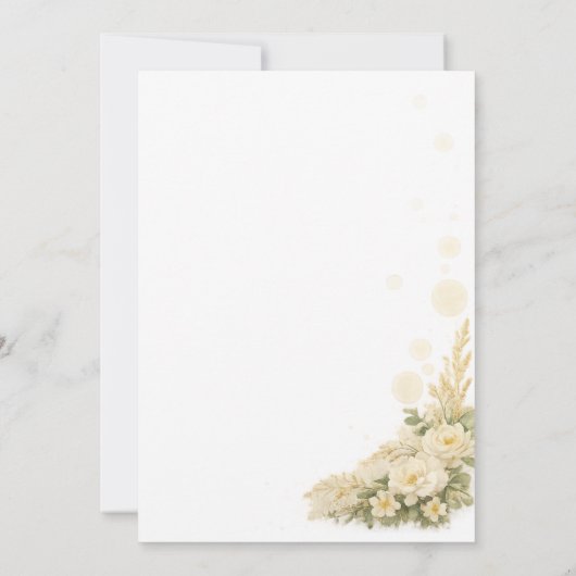 Rustic Western Wedding Invitation Kaart (Achterkant)