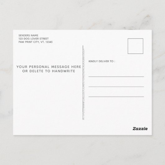 Rustic Weve Moved New Address Pet Photo Dog Moving Briefkaart (Achterkant)