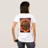 Rustic Wheel Journey T-Shirt - Symbool van vooruit (Achterkant volledig)