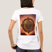 Rustic Wheel Journey T-Shirt - Symbool van vooruit (Achterkant)
