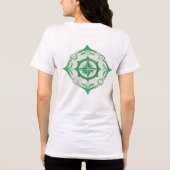 Rustic Wheel of Progress: Omarm de reis T-Sh Tri-Blend Shirt (Achterkant)