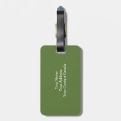 Rustic Whimsical Flower Monogram (L) Bagagelabel (Achterkant verticaal)