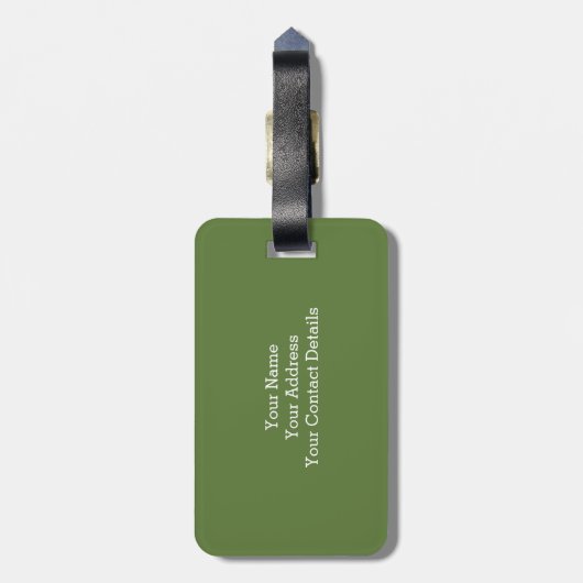 Rustic Whimsical Flower Monogram (L) Bagagelabel (Achterkant verticaal)