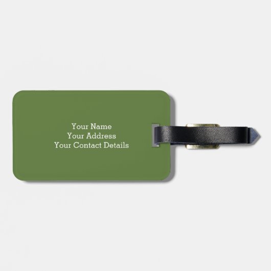 Rustic Whimsical Flower Monogram (L) Bagagelabel (Achterkant horizontaal)