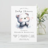 Rustic Whimsy Beer Baby shower Kaart (Staand voorkant)