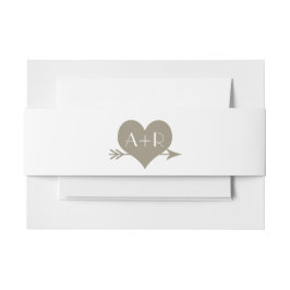 Rustic Whimsy Invitation Belly Band Uitnodigingen Wikkel