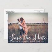 Rustic Whimsy Photo Save the Date Briefkaart (Voorkant / Achterkant)
