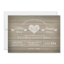 Rustic Whimsy Wedding Invitation