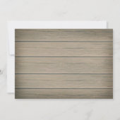 Rustic Whimsy Wedding Invitation Kaart (Achterkant)