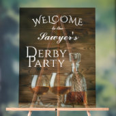 Rustic Whiskey Derby Party Welkom Acryl Bord (Neutraal)