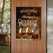 Rustic Whiskey Derby Party Welkom Poster