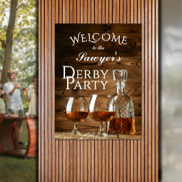 Rustic Whiskey Derby Party Welkom Poster