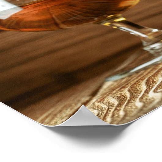 Rustic Whiskey Derby Party Welkom Poster (Hoek)