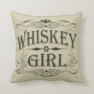 Rustic Whiskey Girl Kussen