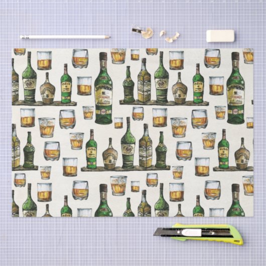 Rustic Whiskey Tissuepapier (Craft)