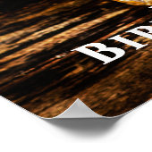 Rustic Whiskey verjaardagsfeestje welkom Poster (Hoek)