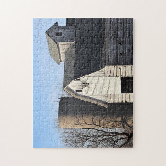 Rustic White Barn Legpuzzel (Verticaal)