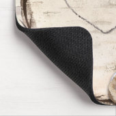 Rustic White Birch Floral & Hummingbird Elegant Muismat (Hoek)