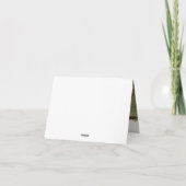 Rustic White Brushed Script Weddenfoto Bedankkaart (Achterkant)