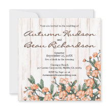 Rustic White Burnt Oranje Green Blossom Wedding