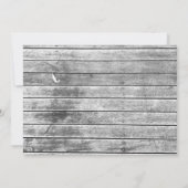 Rustic White Champagne Flowers Housewarming party Kaart (Achterkant)