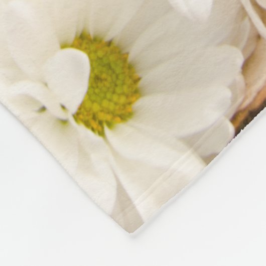 Rustic White Daisies Woodland Wedding Fleece Deken (Hoek)