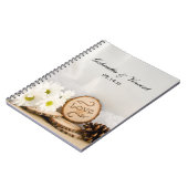 Rustic White Daisies Woodland Wedding Notitieboek (Linkerzijde)