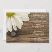 Rustic White Daisy Barn Wood Country Quinceanera Kaart (Voorkant)