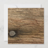 Rustic White Daisy Barn Wood Country Vrijgezellenf Kaart (Achterkant)