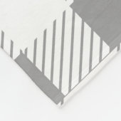 Rustic White Farmhouse Pset & Black Wreath Fleece Deken (Hoek)