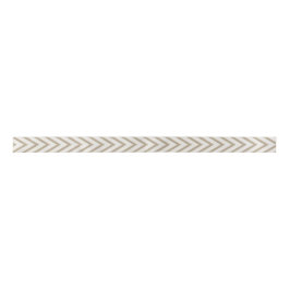 Rustic White Faux Burlap Chevron Pattern Satijnen Lint