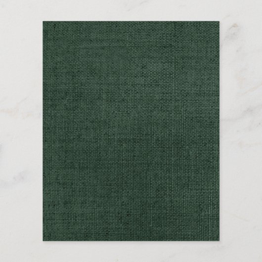 Rustic White Floral Gothic Wedding Invitation Flyer (Achterkant)