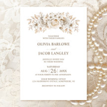 Rustic White Floral Wedding