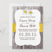 Rustic White Frangipani Flower Beach Wedding Kaart (Voorkant)