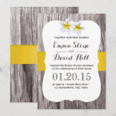 Rustic White Frangipani Flower Beach Wedding Kaart (Voorkant / Achterkant)