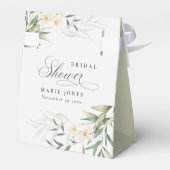 Rustic White Greenery Floral Bunch Vrijgezellenfee Bedankdoosjes (Achterkant)